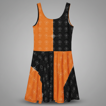 SUÐR '26 Skaterkleid – Kompass Orange NORÐR Clothing