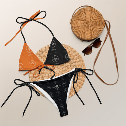 SUÐR '26 String-Bikini-Set – Kompass Orange NORÐR Clothing