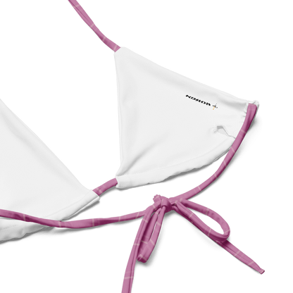 SUÐR '26 String-Bikini-Set – Wellen Altrosa NORÐR Clothing