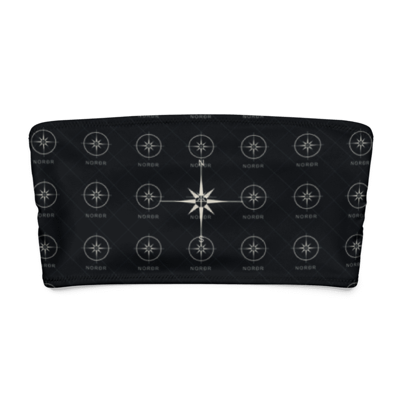 Recyceltes Bandeau-Bikinioberteil mit Allover-Print NORÐR Clothing